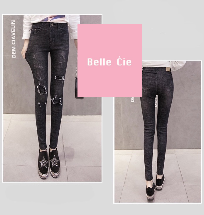 Pants/ダメージデニムスキニーパンツジーンズ ST/No.28028