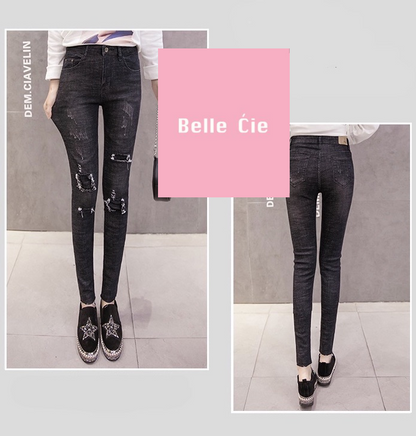 Pants/ダメージデニムスキニーパンツジーンズ ST/No.28028
