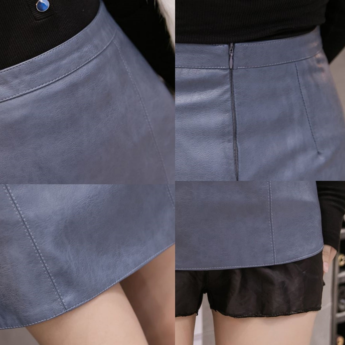 Skirt / 台形合皮スカート ST/No.27089