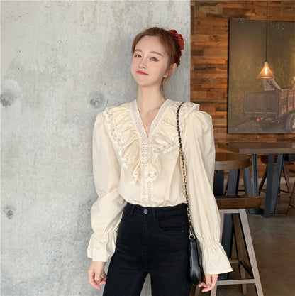 Blouse/ラッフルレースブラウス ST/No.27158