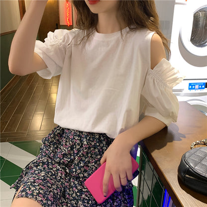 T-shirts/ 袖フリルTシャツ　ST/No.27172