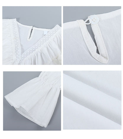 Blouse/ラッフルレースブラウス ST/No.27158