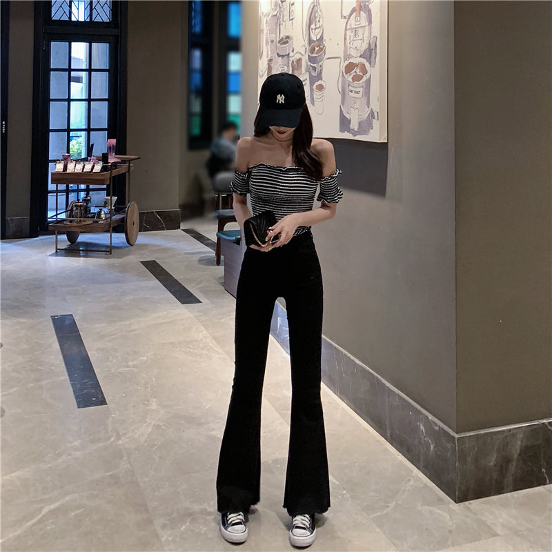 Pants/ストレッチフレアデニムパンツ ST/No.27086