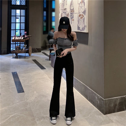 Pants/ストレッチフレアデニムパンツ ST/No.27086