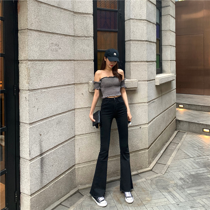 Pants/ストレッチフレアデニムパンツ ST/No.27086