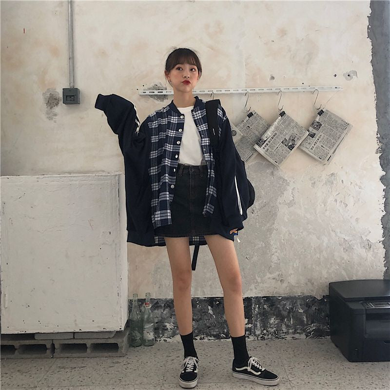 Jaket/異素材切り替えブルゾン ST/No.27079