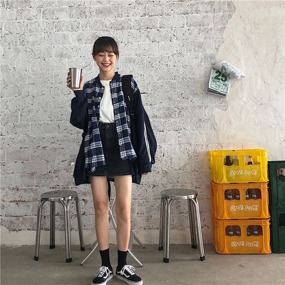 Jaket/異素材切り替えブルゾン ST/No.27079