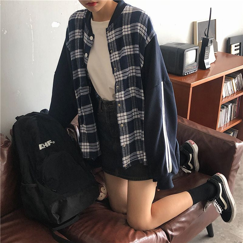 Jaket/異素材切り替えブルゾン ST/No.27079