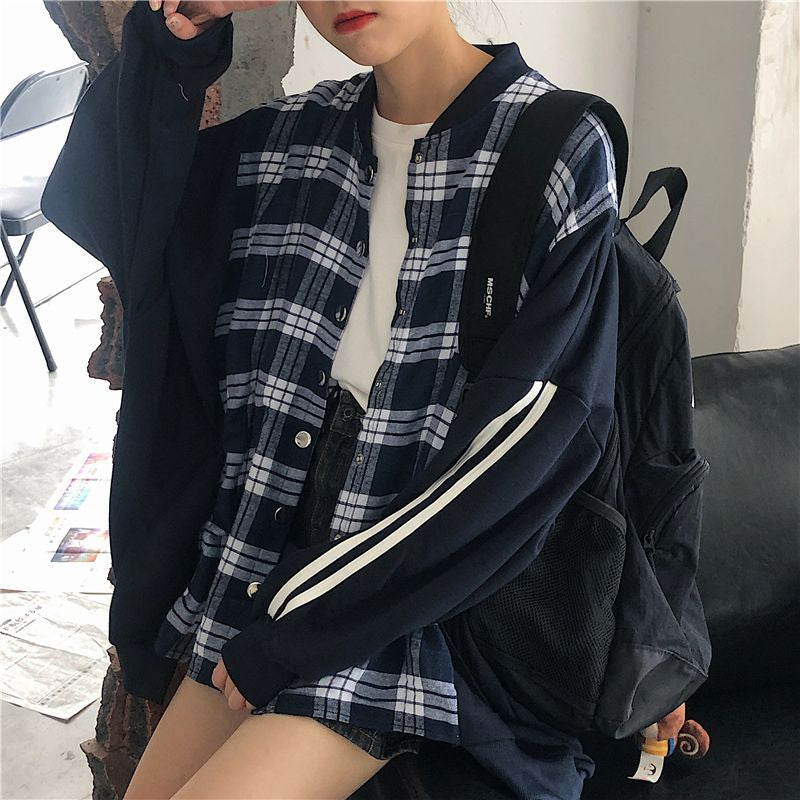 Jaket/異素材切り替えブルゾン ST/No.27079