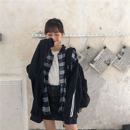 Jaket/異素材切り替えブルゾン ST/No.27079