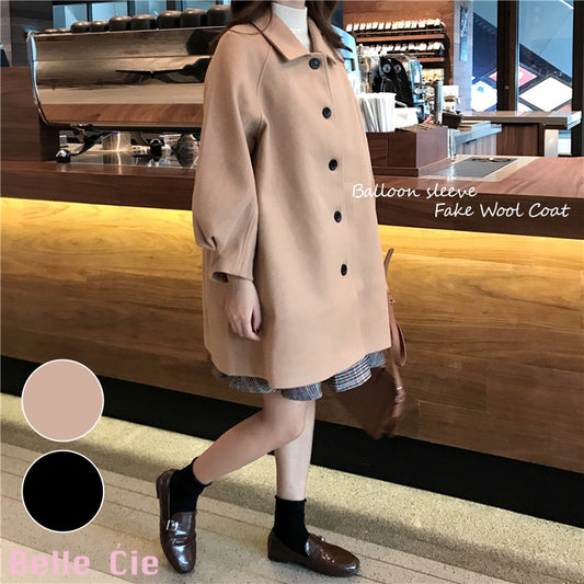 Outer/フェイクウールコート ST/No.27078