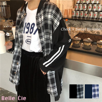 Jaket/異素材切り替えブルゾン ST/No.27079