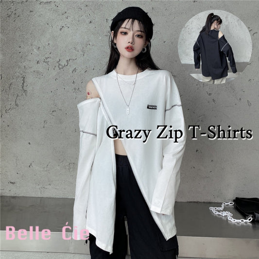 T-shirts/クレイジージップTシャツ ST/No.27194