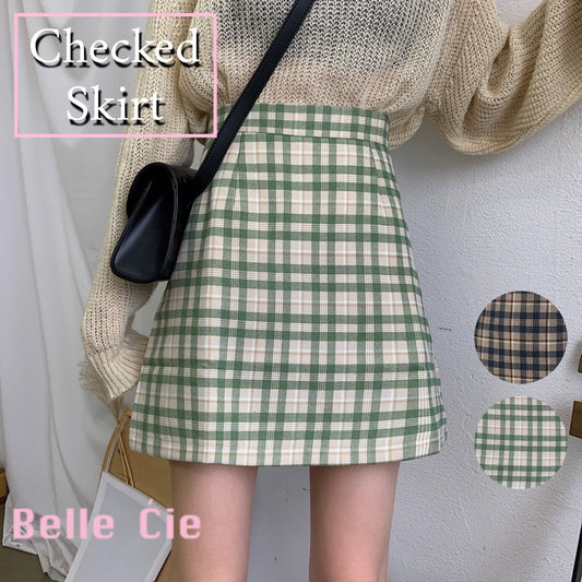 Skirt/ チェック台形スカート ST/No.27230