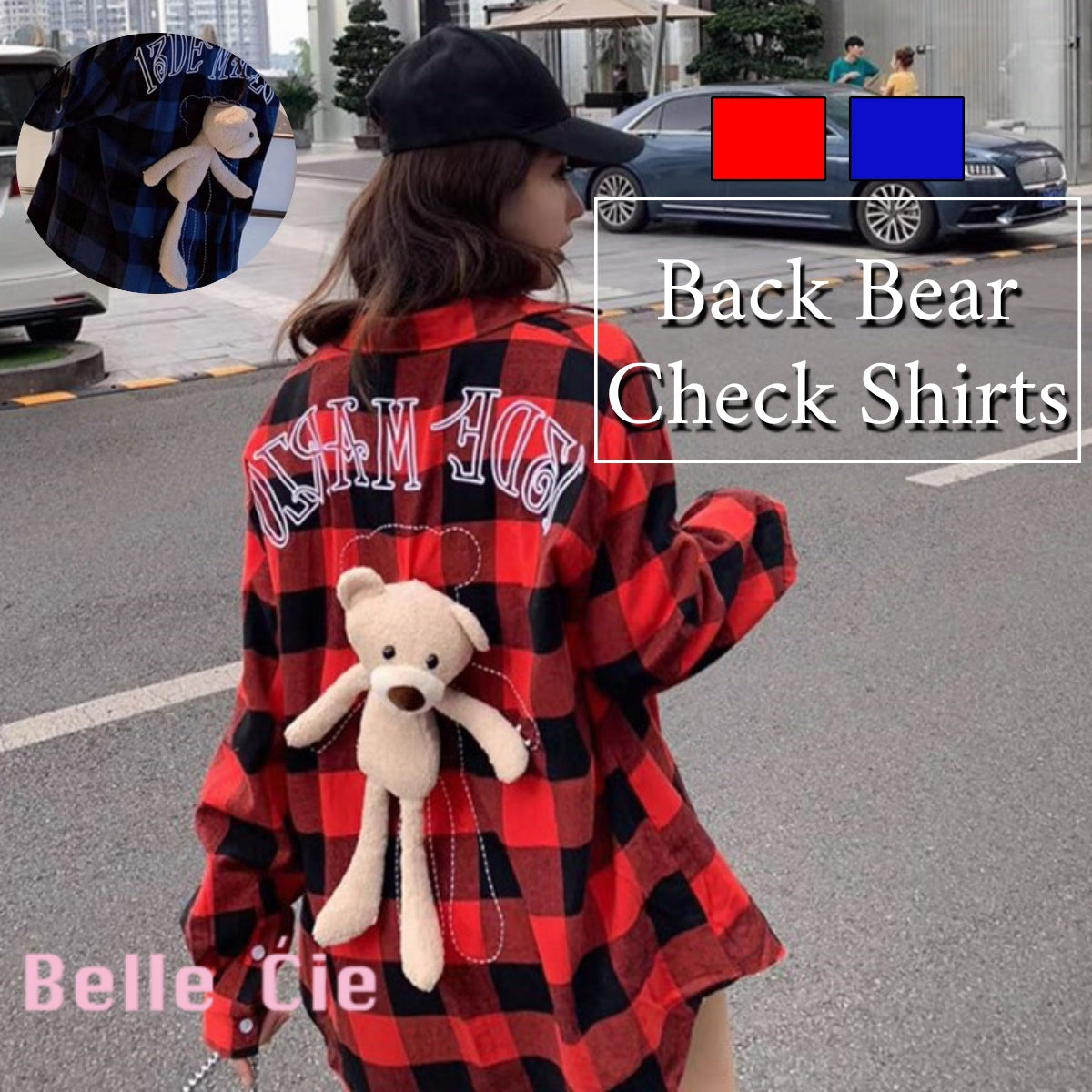Shirts/ クマさんチェックシャツ ST/No.27206
