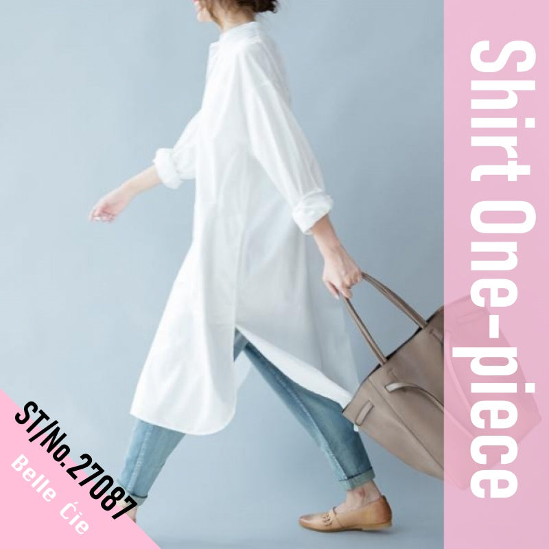 Dress/ビックサイズシャツワンピース ST/No.27087