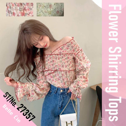Blouse/花柄オフショルトップス ST/No.27357