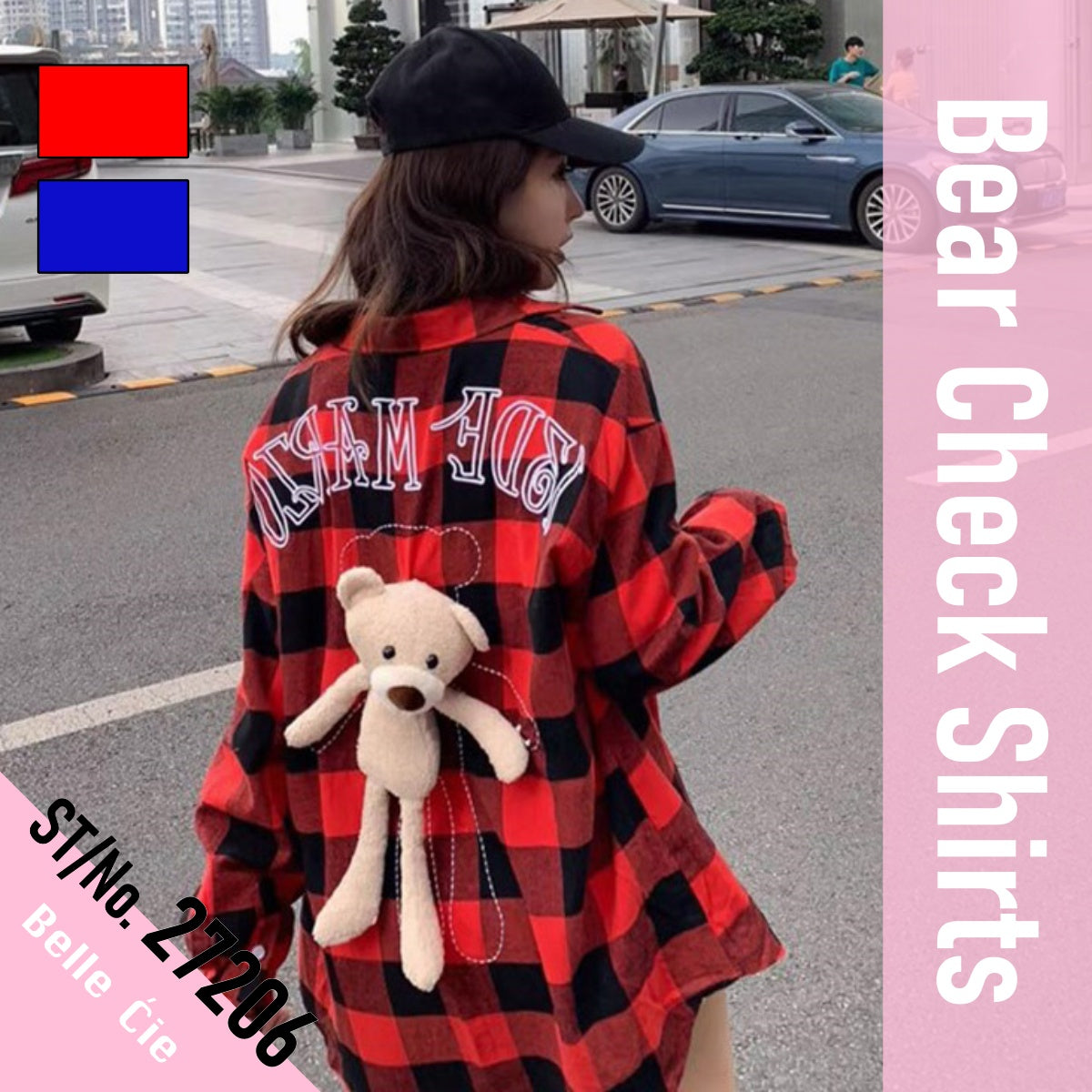 Shirts/ クマさんチェックシャツ ST/No.27206