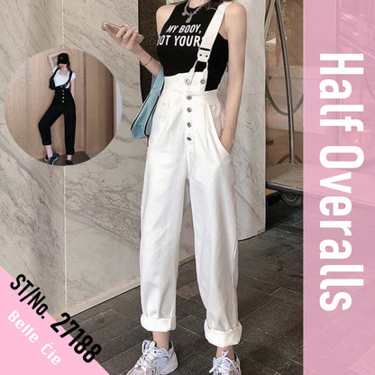 Pants/ゴムサスハーフオーバーオールパンツ ST/No.27188
